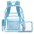 A través de la mochila transparente e eco-bookbag schoolbags